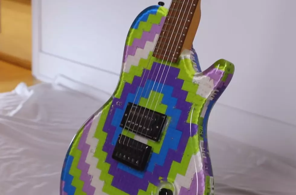 A Guitar Made Out of Lego