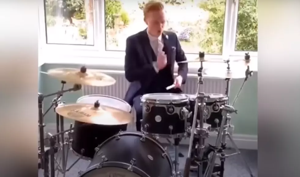 Weatherman Ends Forecast with Drum Cover of Outro Music (Video)