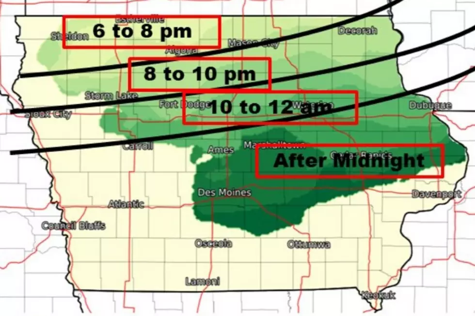 Timing for Possible Severe Weather Tonight in Iowa