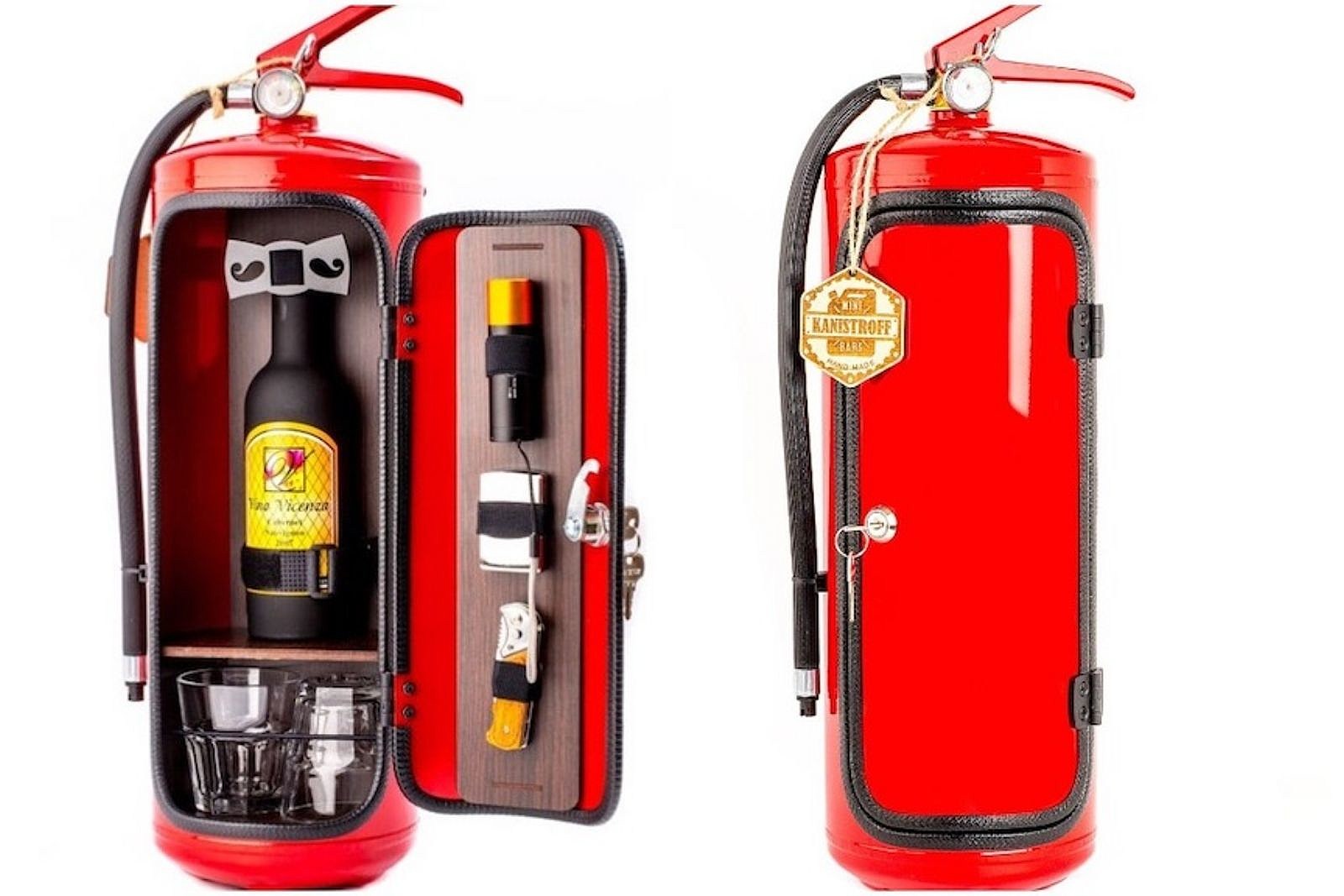 Douse Your Thirst with a 'Fire Extinguisher Mini Bar!'