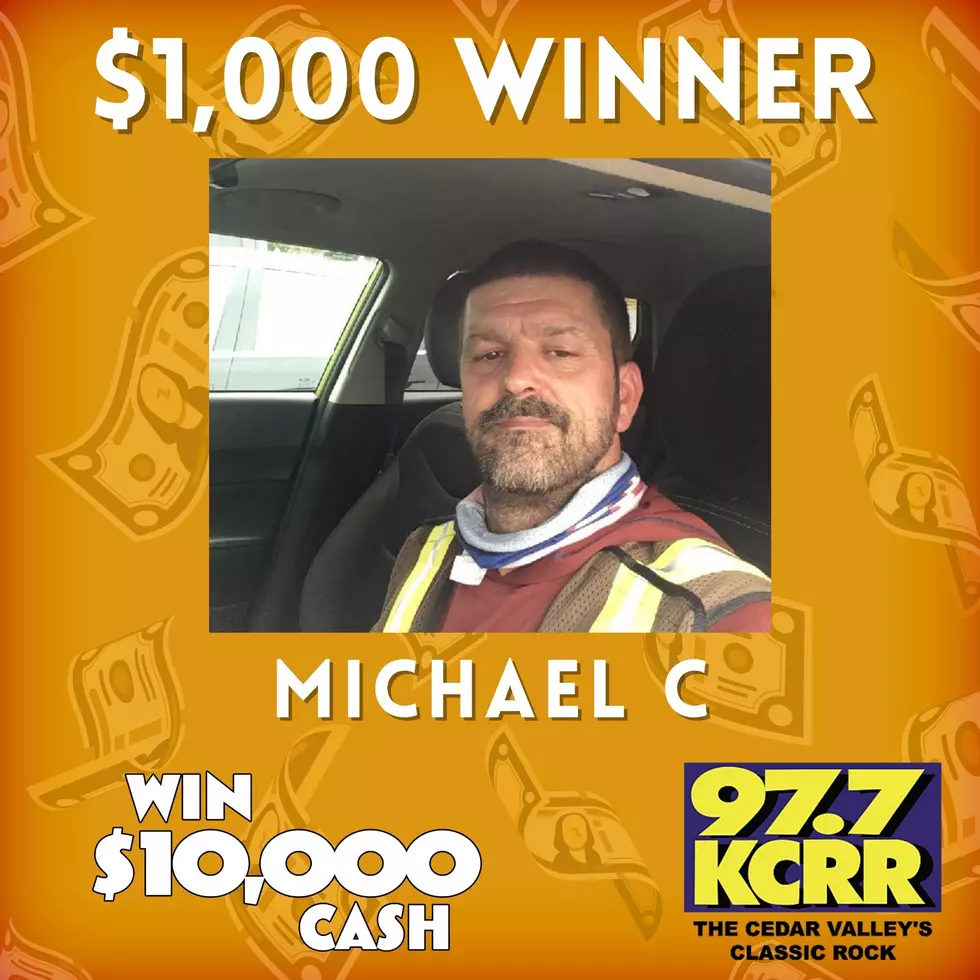 Congrats to Michael! He won $1,000!
