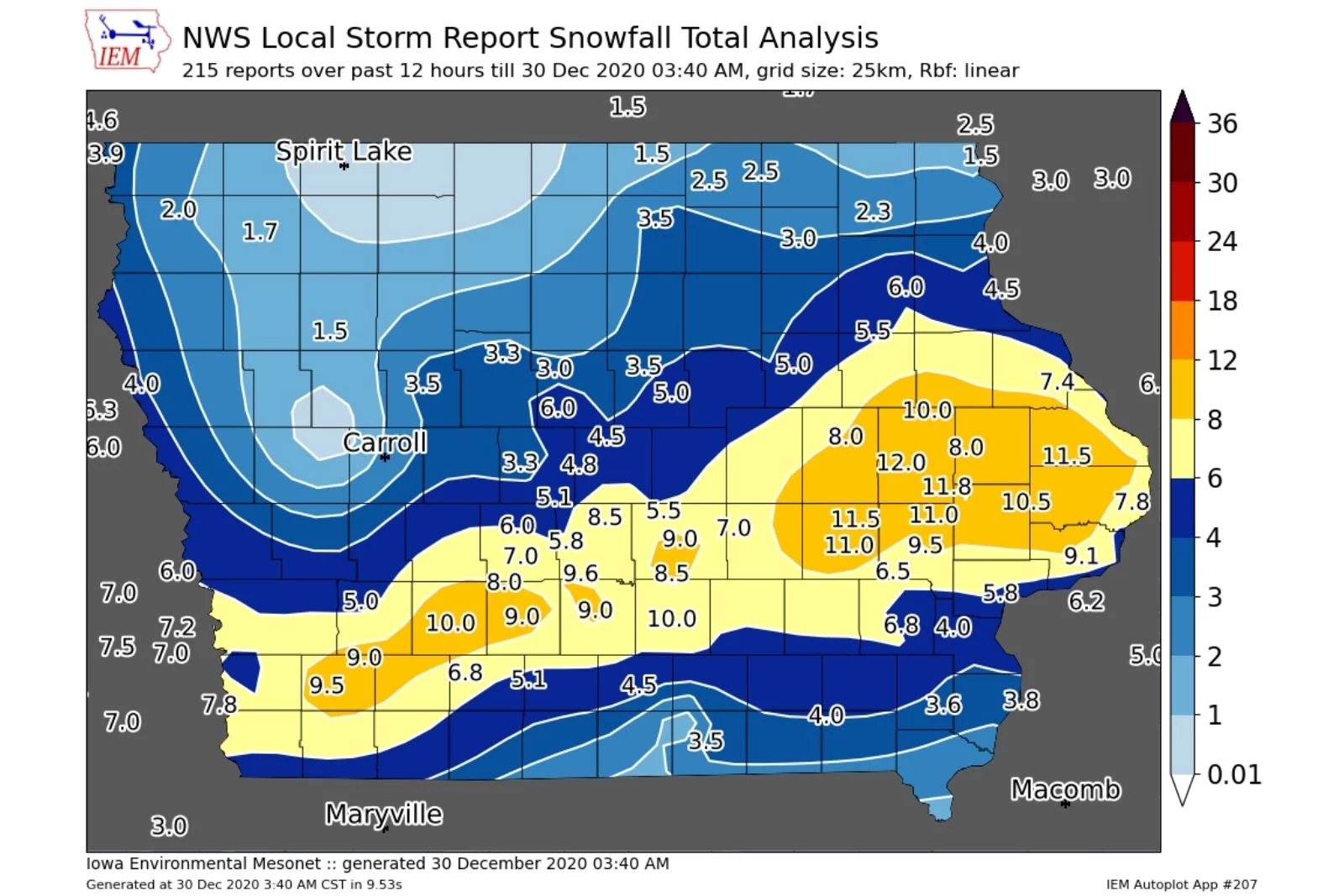 chicago snow totals march 12 2017