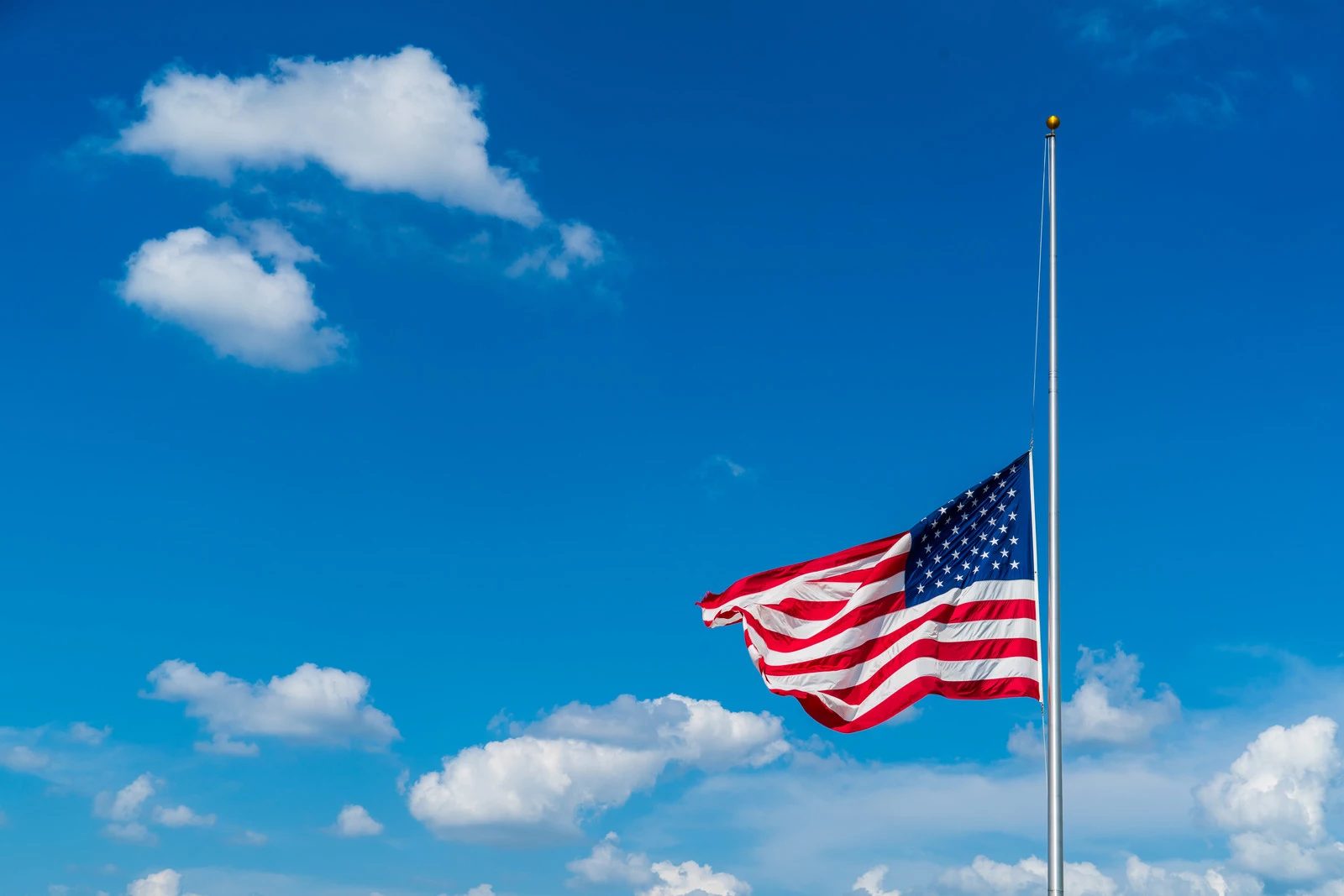 Gov Reynolds Orders Flags Lowered To Half Staff   American Flag At Half Staff 