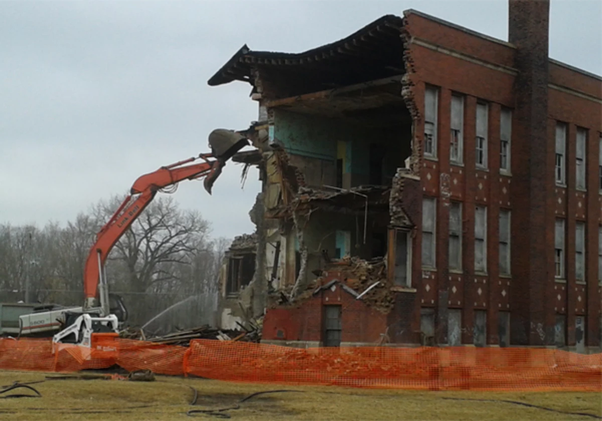 Lafayette School Demolition Underway