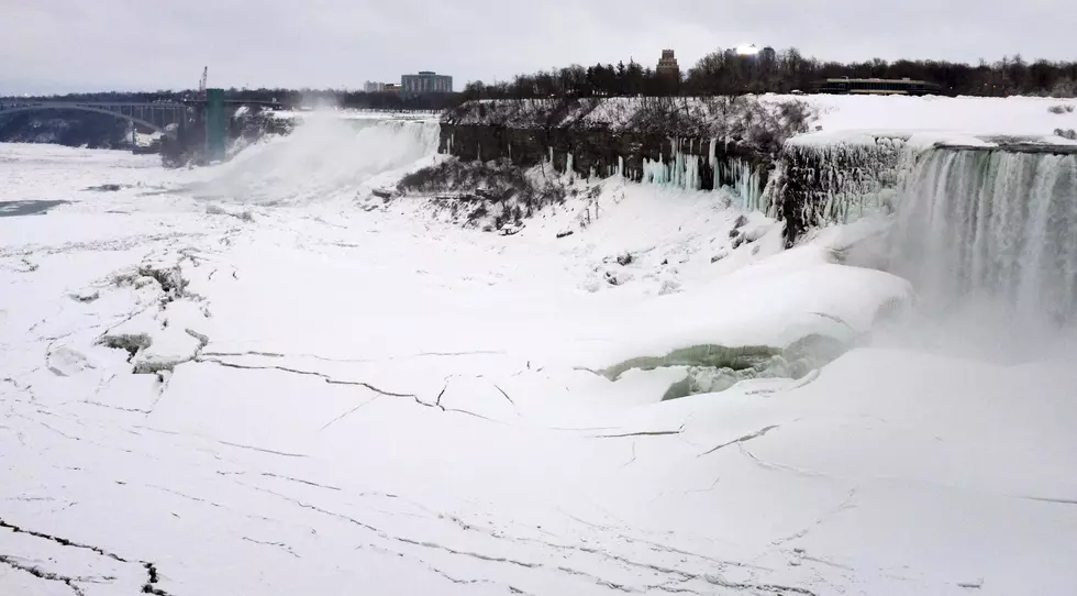 How Cold Is It?  So Cold That Niagara Falls Is Frozen Over.