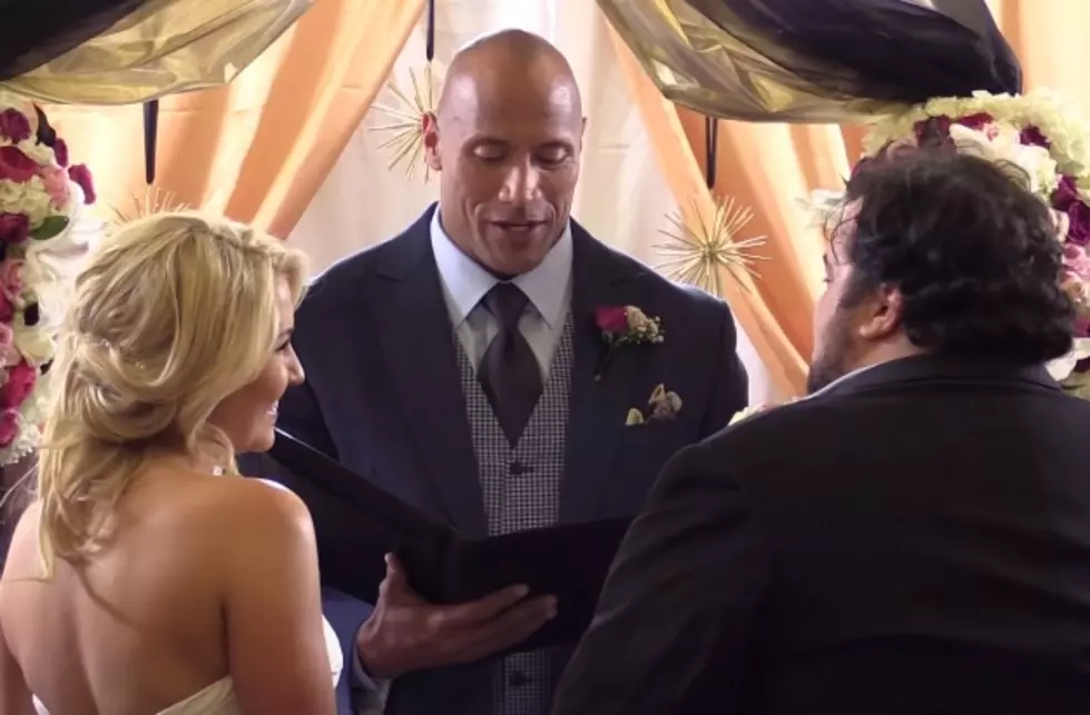 [Video] &#8220;The Rock&#8221; Gets Ordained And Throws A Surprise Wedding
