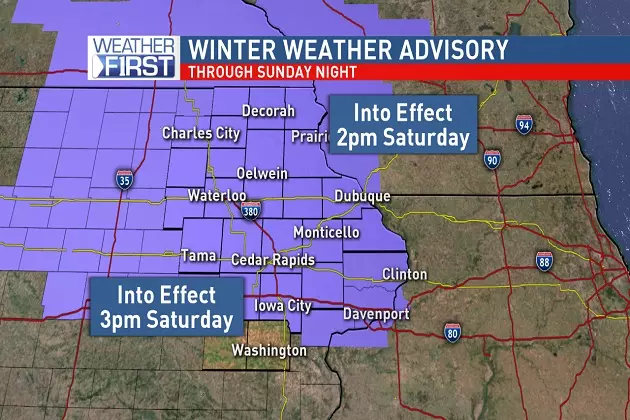A Winter Weather Advisory Issued For The Cedar Valley