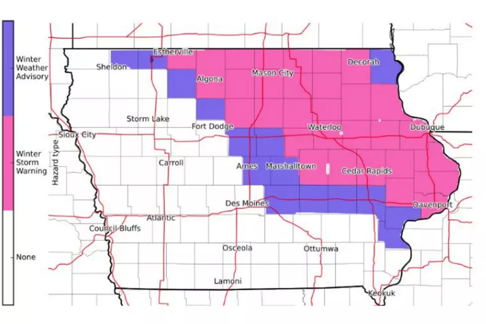 Winter Storm Warning Issued for Northeast Iowa This Weekend