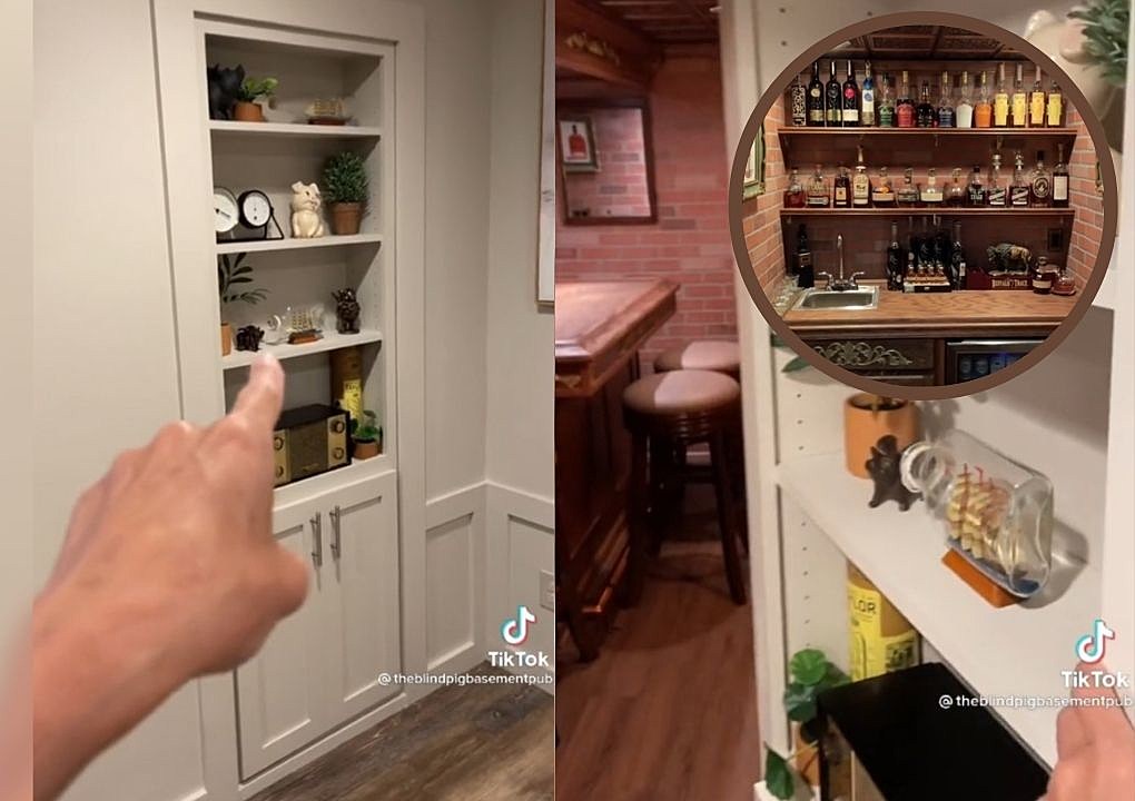 Hidden home bar deals