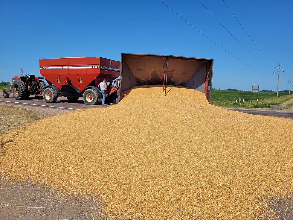 Corn Spill Covers Road