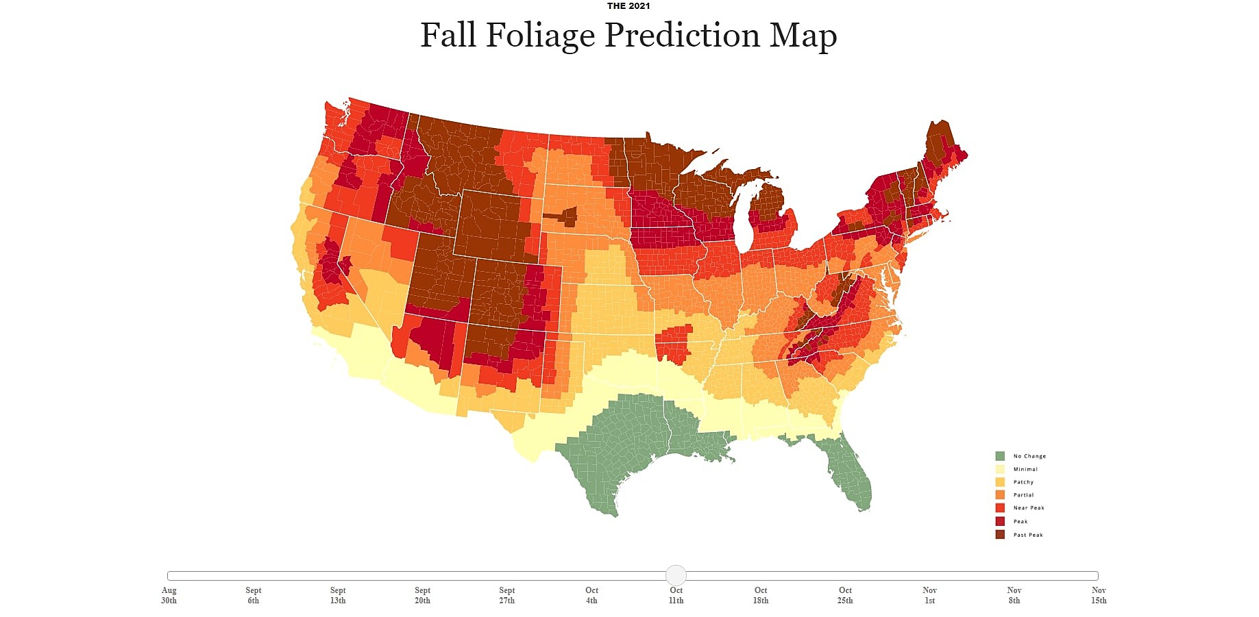 Fall Color Change Map 2021 Minnesota Fall Foliage Prediction Map Is Here