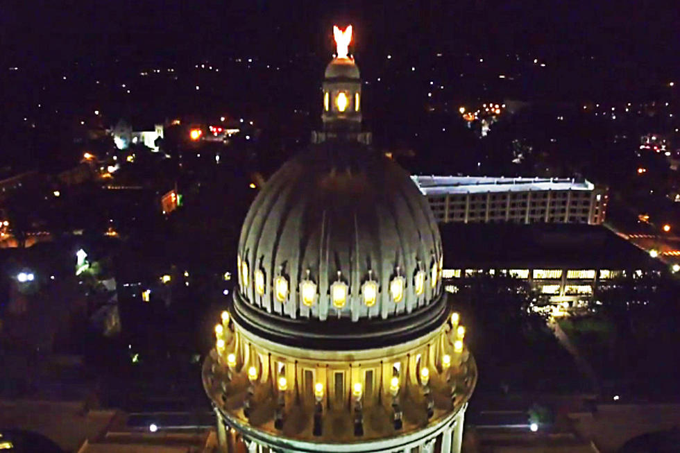 Drone Footage Shows Boise Lit Up at Night