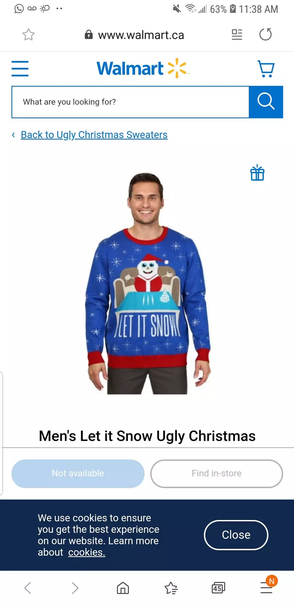 Walmart: Cocaine-Themed Christmas Sweater?!