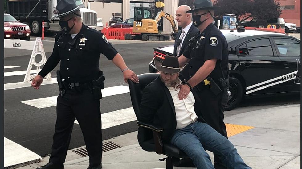 Ammon Bundy Detained at State Capitol