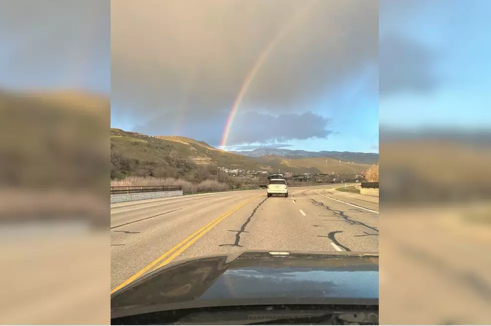 Stunning Images Capture Idaho Rainbow Ending in Boise’s Foothills