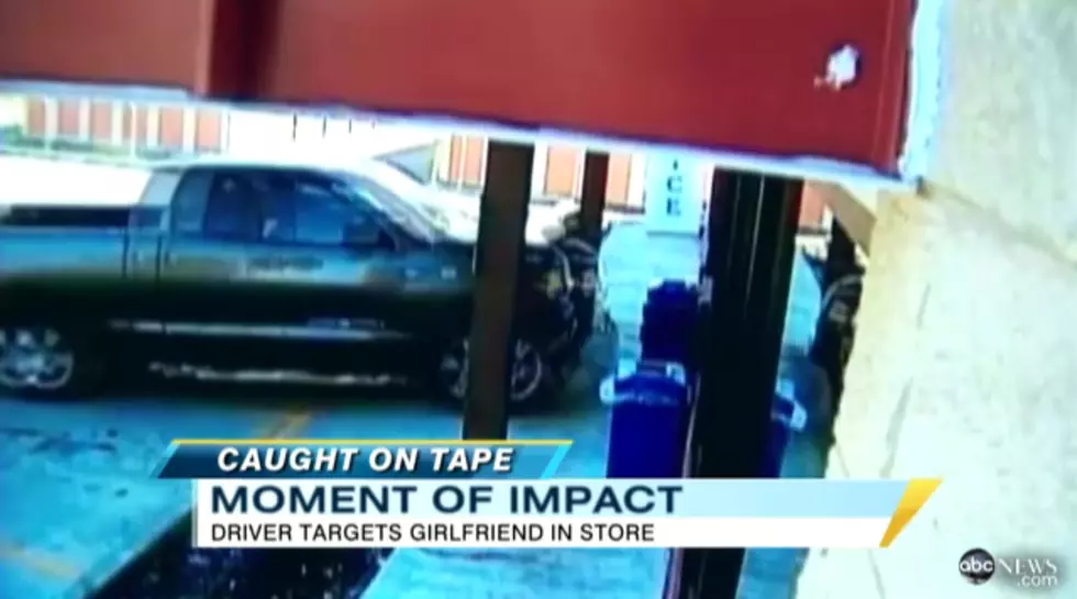 Angry Boyfriend Runs His Truck Through a Store Attempting to Hit Girlfriend &#8211; [VIDEO]