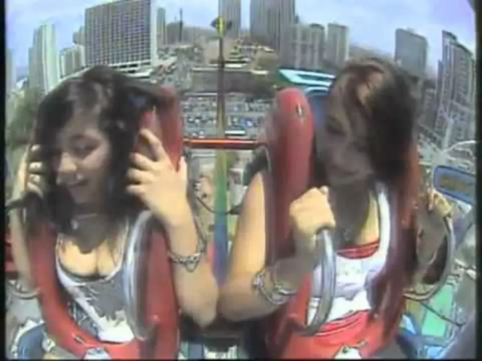 Girl Freaks Out On Amusement Park Ride [VIDEO]