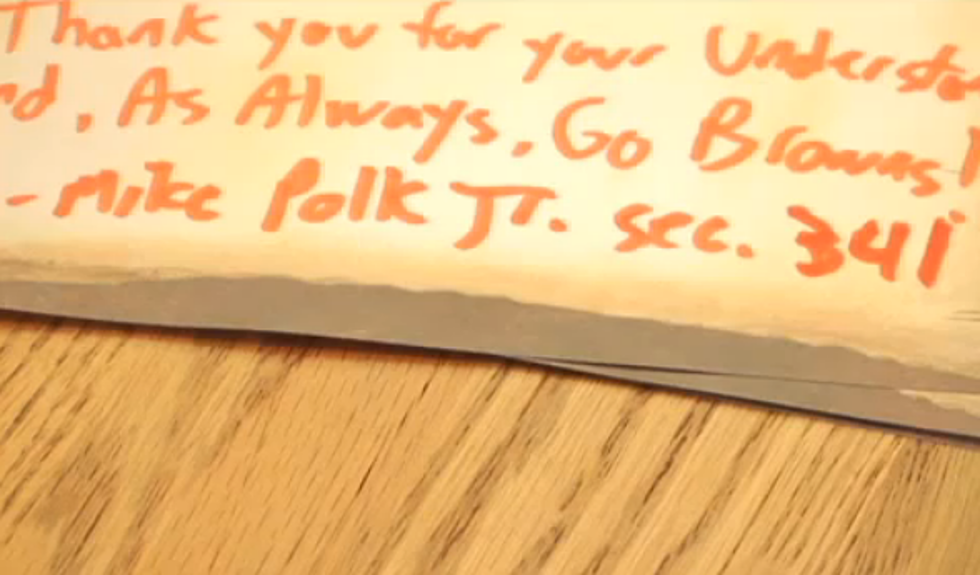 Cleveland Browns Fan Sends Funny Letter to the Team – [VIDEO]