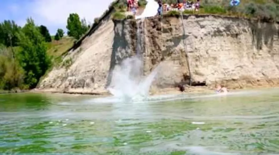 1 Big Cliff + 40 Foot Slip-n-Slide = Awesome Summer Fun [VIDEO]