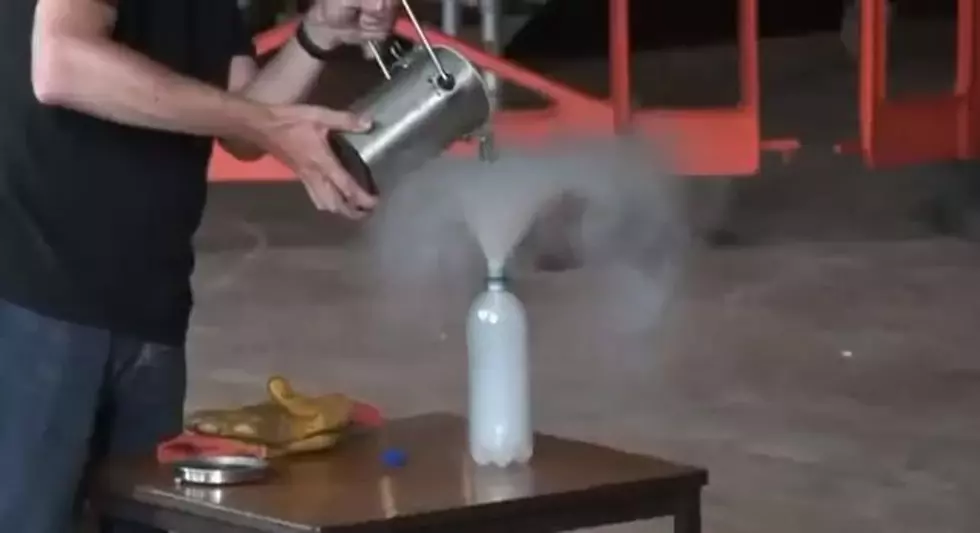 Watch Liquid Nitrogen Shoot 1500 Ping-Pong Balls Into the Air [VIDEO]