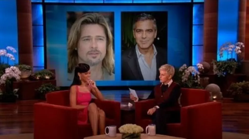 Brad Pitt or George Clooney? Rihanna Chooses [VIDEO]