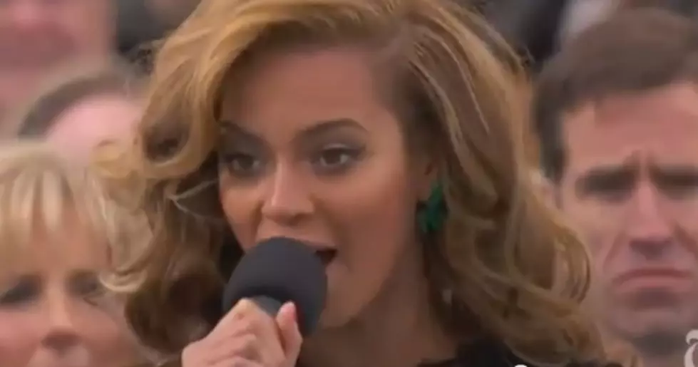 Beyonce Lip-Synced the National Anthem