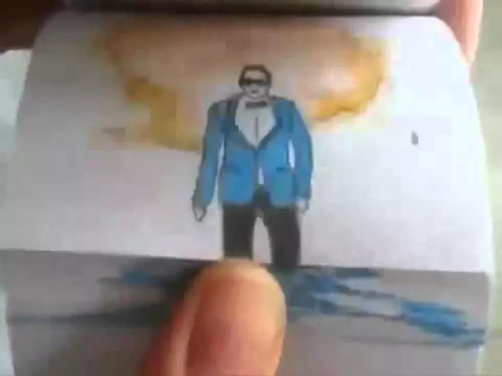 Incredible Video – Man Made Flipbook to Gangnam Style Video