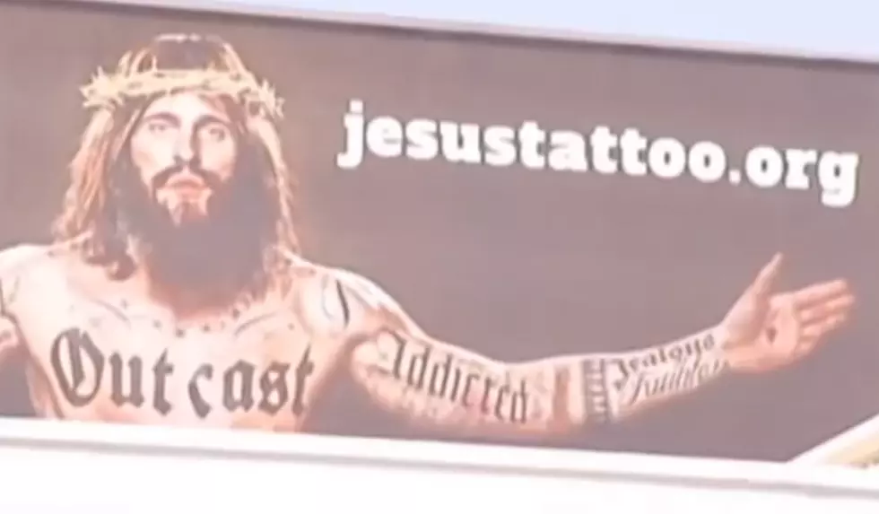 Billboard Depicting Tattooed Jesus &#8211; KISS-FM DJs and Listeners Weigh In On If It&#8217;s Offensive