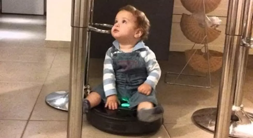 Babies Riding Roombas!