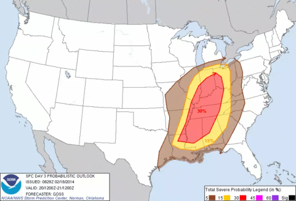Severe Weather in the Tri-State Forecast for Thursday