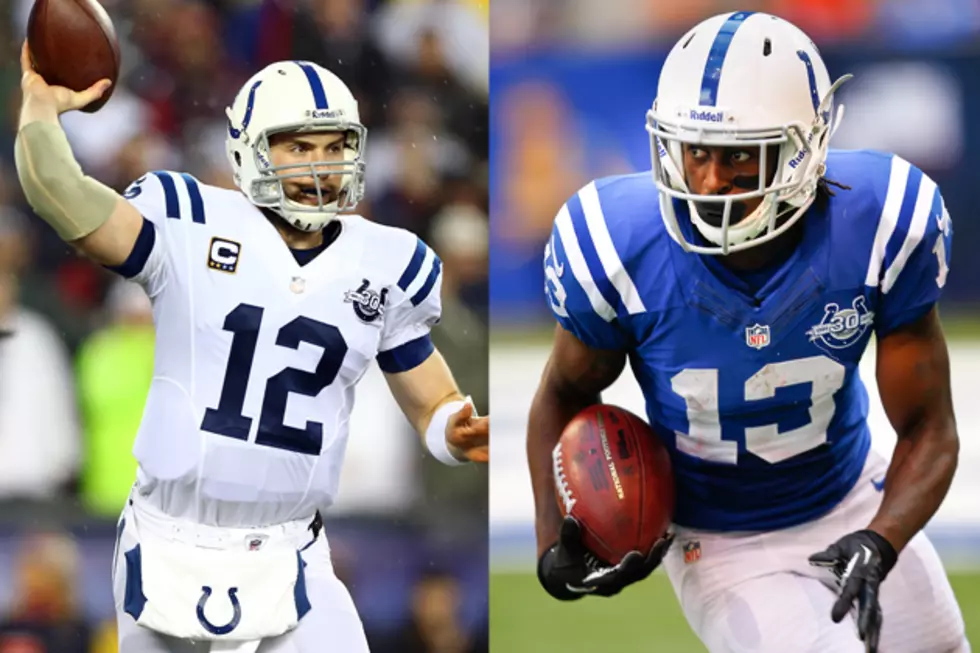 Indianapolis Colts Andrew Luck and T.Y. Hilton Competing for Madden NFL 15 Cover