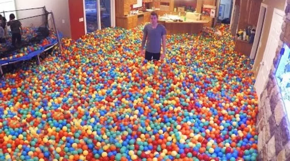 Man Pranks Wife By Converting Home into Giant Ballpit [VIDEO]