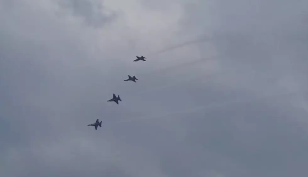 Blue Angels Flying Over KISS FM!! [VIDEO]