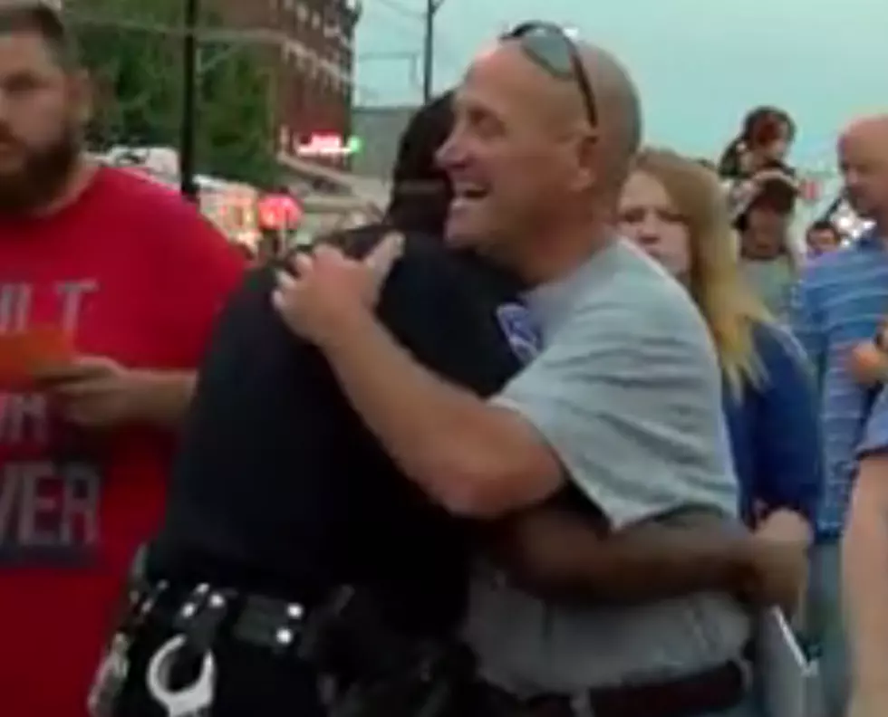 EPD Officers Give Out Free Hugs at Fall Fest!