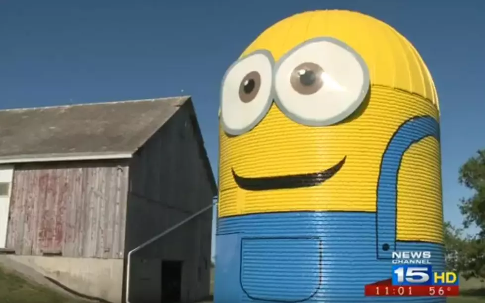 Indiana Family Paints Silo to Look Like Movie Minion [VIDEO]