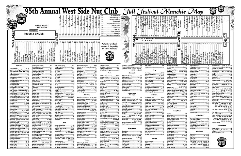 West Side Nut Club Releases 2016 Fall Festival MUNCHIE MAP!