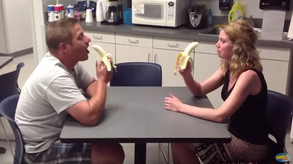 Banana Eating Staring Contest – Round 1! (Video)