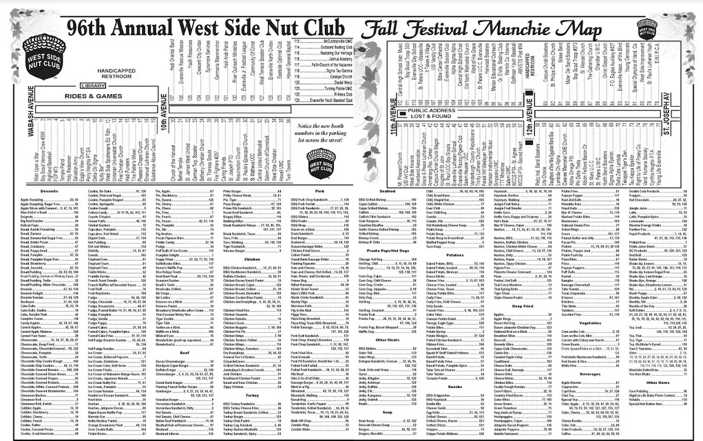 Fall Festival Munchie Map Download The 2017 Nut Club Fall Festival Munchie Map