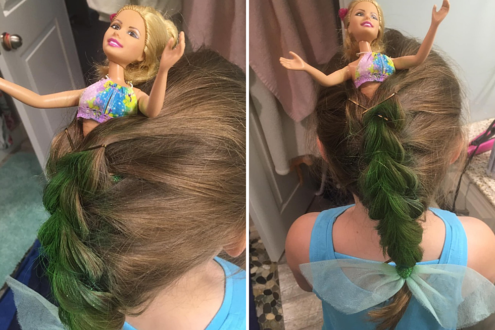 Easy Mermaid Hair Style for Little Girls on Crazy Hair Day