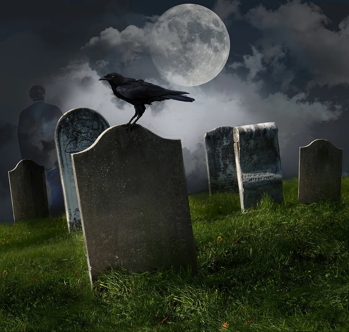 Похоронил мечту. Мрачное кладбище. Кладбище черный.