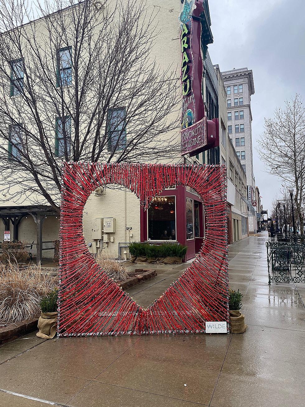 Perfect Backdrop for Valentine&#8217;s Pics has Arrived in Downtown EVV