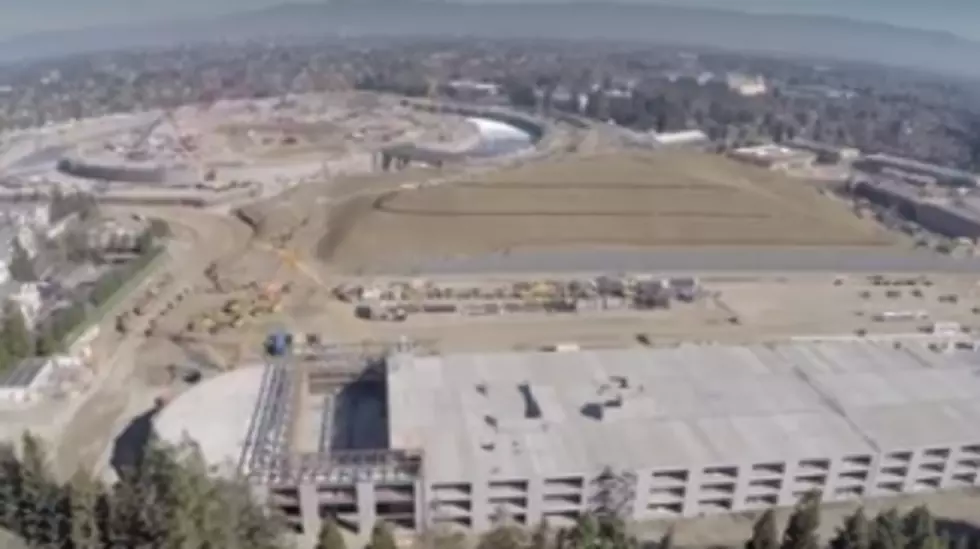 A Pyramid Of Dirt Next To Apple&#8217;s &#8220;Spaceship&#8221; Campus?