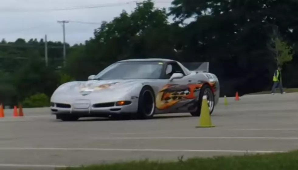 High Powered Corvettes Race Through Portage Central High School Parking Lot [Video]