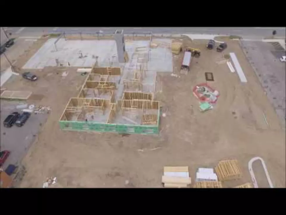 See Drone Footage of the Construction at the Former Paw Paw Shopping Center Site
