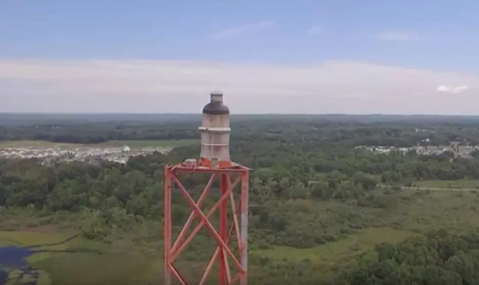Check Out The Amazing View From The Top Of A Radio Tower Through A Drone