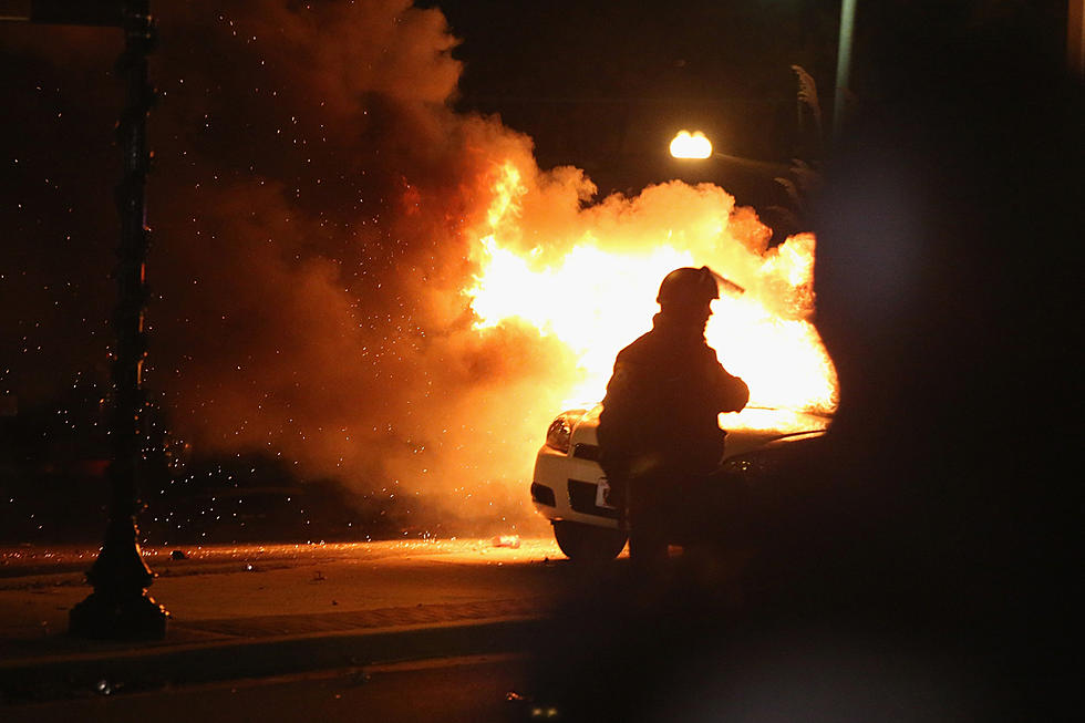 Videos From Ferguson — Police Car on Fire, Brown Family Statement & More
