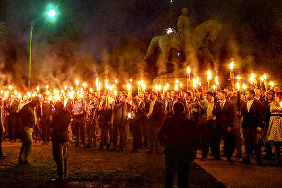 White Nationalists Carry Torches at Confederate Statue Protest