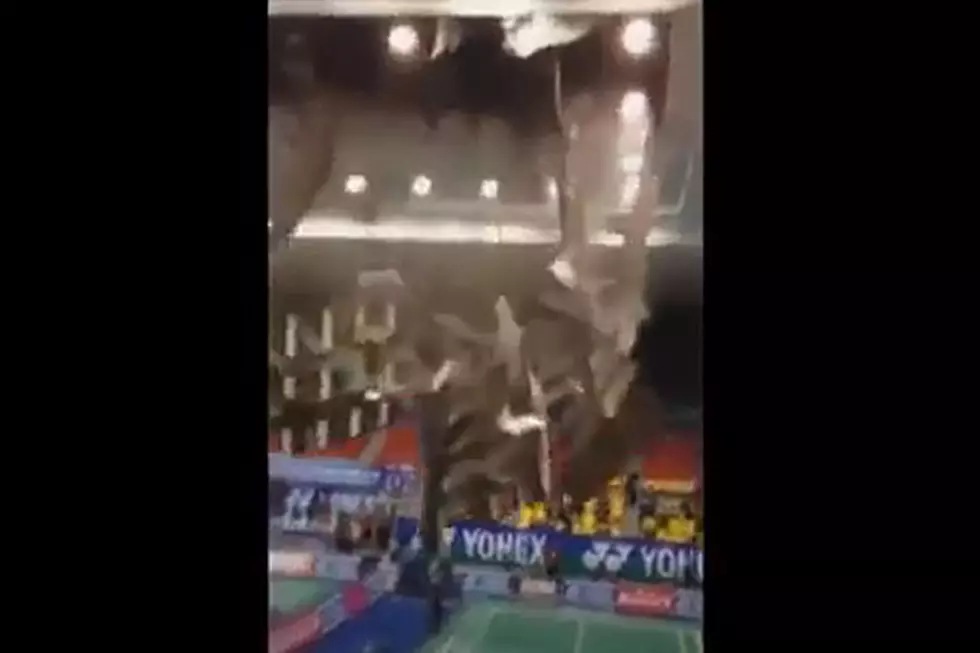 Roof Violently Collapses During Badminton Tournament in Terrfiying Scene [VIDEO]