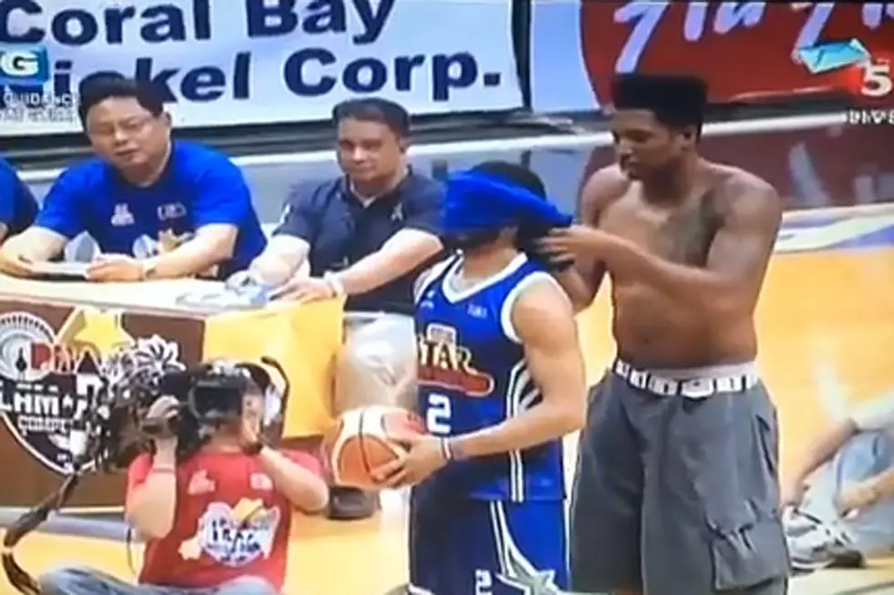 Blindfolded Dunk Quickly Escalates Into Disastrous Dunk