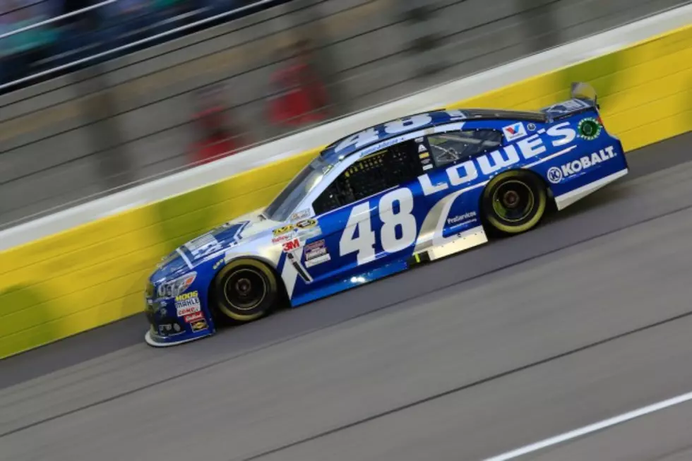 Jimmie Johnson Wins Rain-Delayed Sprint Cup Race In Kansas